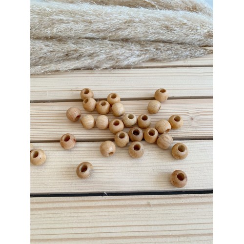 12 mm Cilalı Ahşap Boncuk 12 mm Cilalı Ahşap Boncuk
