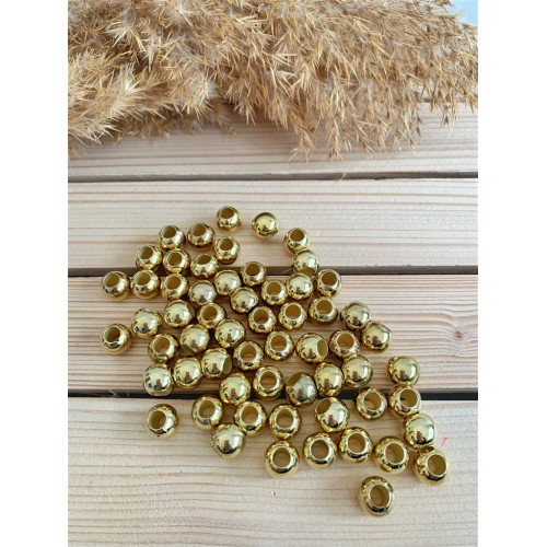 Plastik Boncuk 12 mm Gold Plastik Boncuk 12 mm Gold