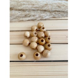 20 mm Cilalı Ahşap Boncuk