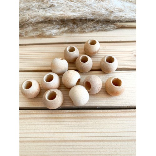 22 mm Ham Ahşap Boncuk 22 mm Ham Ahşap Boncuk