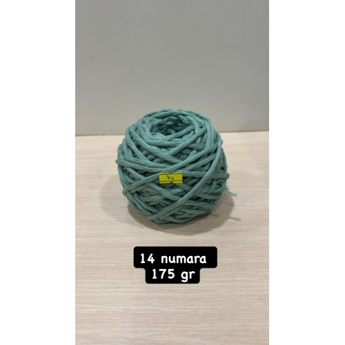 14 numara 175 gr 3 mm tek büküm taranabilir makrome ipi