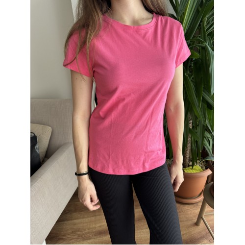 Basic Pembe Tshirt Basic Pembe Tshirt