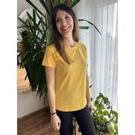 Basic Sarı Tshirt