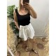 Beyaz Kemerli Şort Beyaz Kemerli Şort