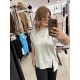 Önü Yırtmaçlı Gri Tshirt Önü Yırtmaçlı Gri Tshirt