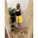 Sarı Kemerli Şort Sarı Kemerli Şort