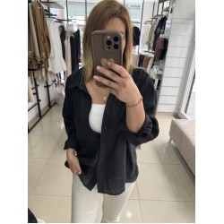 Tensel Gömlek Siyah