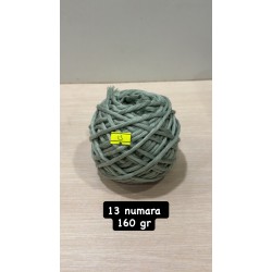 13 numara 160 gr 3 mm tek büküm taranabilir makrome ipi