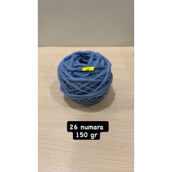 26 numara 150 gr 3 mm tek büküm taranabilir makrome ipi