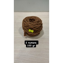 2 numara 100 gr 3 mm tek büküm taranabilir makrome ipi