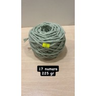 17 numara 225 gr 3 mm tek büküm taranabilir makrome ipi