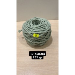 17 numara 225 gr 3 mm tek büküm taranabilir makrome ipi