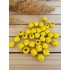 Ahşap Benekli Boncuk 16 mm Sarı