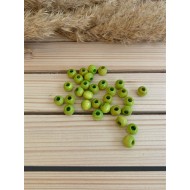 10 mm Ahşap Boncuk Fıstık Yeşili