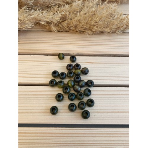 10 mm Ahşap Boncuk Haki 10 mm Ahşap Boncuk Haki
