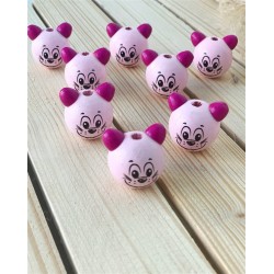 20 mm Ayıcık Boncuk Pembe