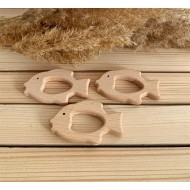 Solungaçlı Balık Figürlü Ahşap Diş Kaşıyıcı