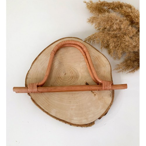 Bambu Çanta Sapı Model 1 Açık Kahve Bambu Çanta Sapı Model 1 Açık Kahve