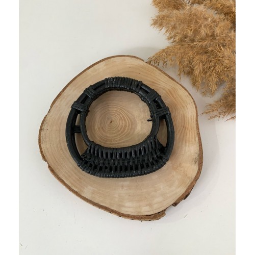 Bambu Çanta Sapı Model 5 Siyah Bambu Çanta Sapı Model 5 Siyah