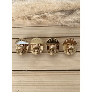 Oval çanta kilidi Gold