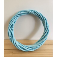 Kapı Süsü Çemberi Mavi 25 cm