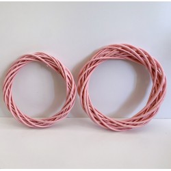 Kapı Süsü Çemberi Pembe 25 cm
