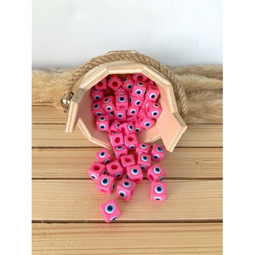 Küp Nazar Boncuğu Koyu Pembe Küp Nazar Boncuğu Koyu Pembe