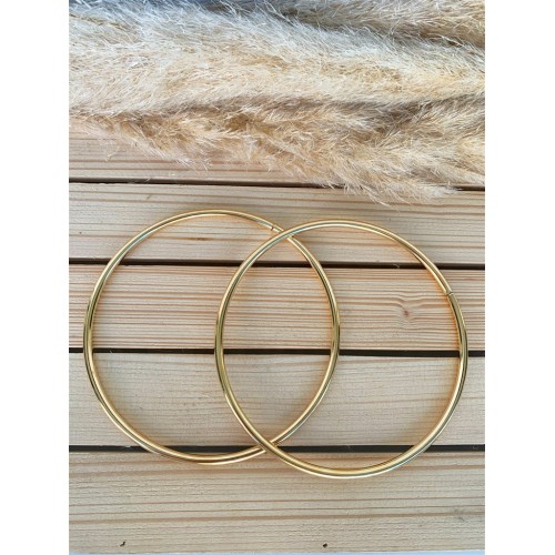 Metal Gold Yuvarlak Çanta Sapı 10 cm Metal Gold Yuvarlak Çanta Sapı 10 cm