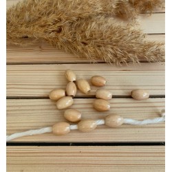 Silindir Boncuk 18 mm Açık kahve