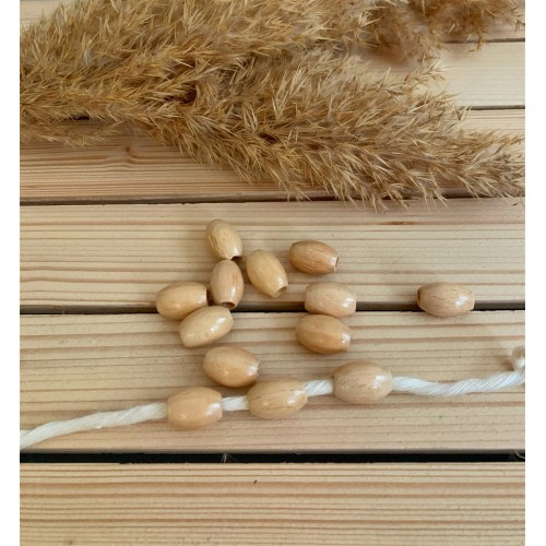 Silindir Boncuk 18 mm Açık kahve Silindir Boncuk 18 mm Açık kahve