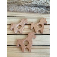 Unicorn Figürlü Ahşap Diş Kaşıyıcı