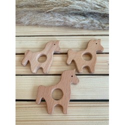 Unicorn Figürlü Ahşap Diş Kaşıyıcı