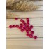Yassi Ahşap Boncuk 12 mm Fuşya