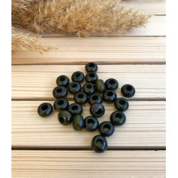 Yassi Ahşap Boncuk 12 mm Haki 