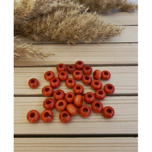 Yassi Ahşap Boncuk 12 mm Turuncu Yassi Ahşap Boncuk 12 mm Turuncu